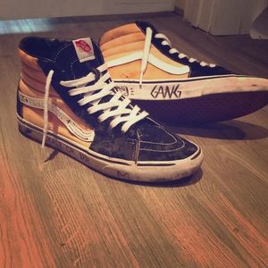 Vans Sk8 Hi Bleach Custom Size 9